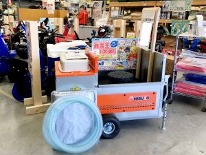 移動式融雪機 太郎HR-1400-275G 2020年 ホーマック湯川店 移動式融雪機「太郎」展示