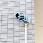 2021年10月施工　札幌市豊平区　Pマンション　遠隔監視システム工事-監視カメラ（拡大）